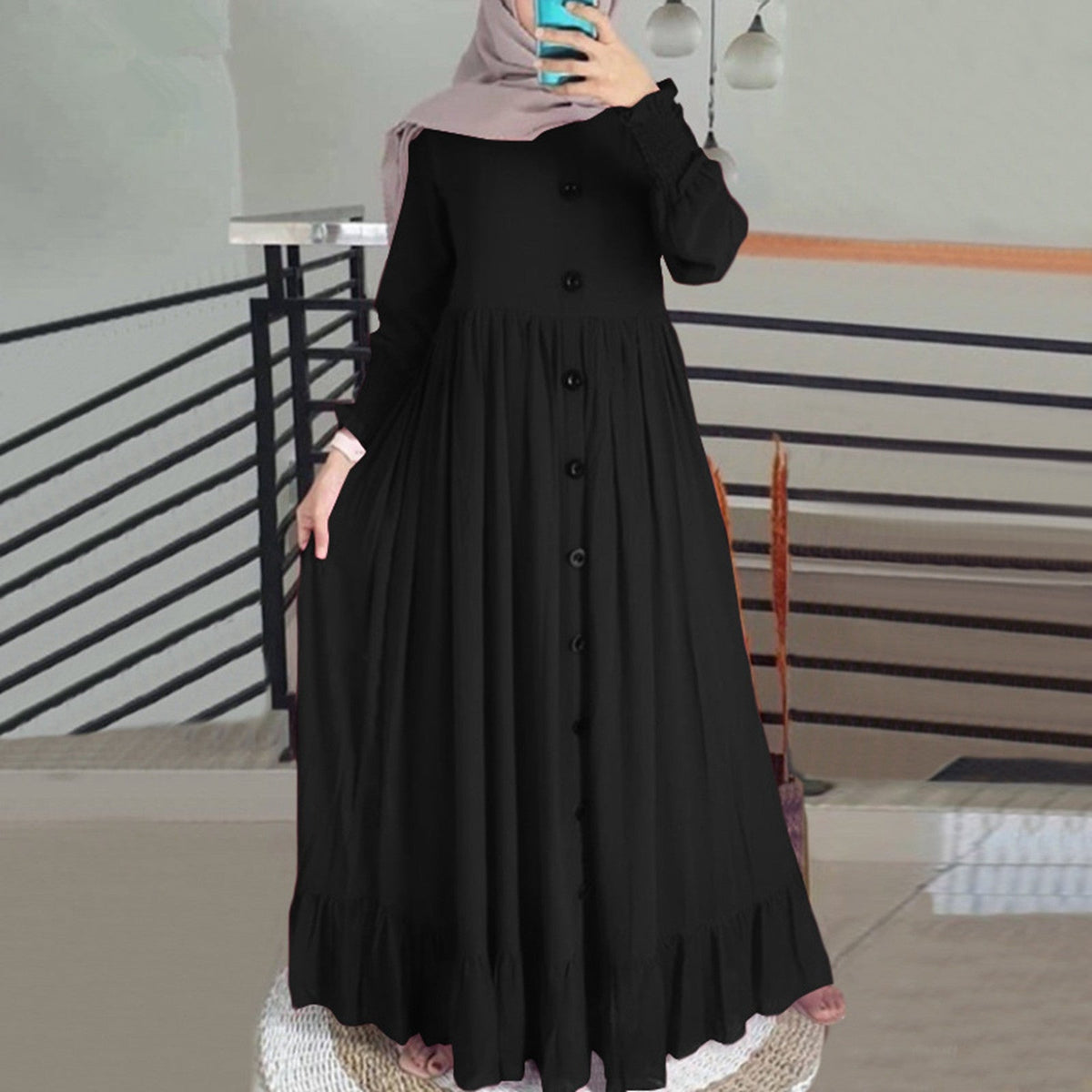 Luxury Women's Elegant Cotton Linen Maxi Dress - Retro Casual 2024 Seasonal Vestidos de Fiesta